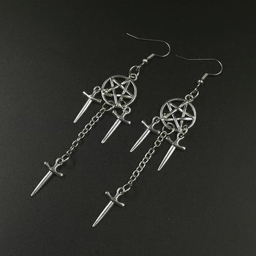 Pentagram Swords Earrings